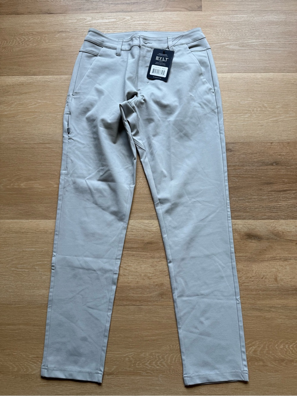 BYLT Basics Slim Chinos - Stone Gray